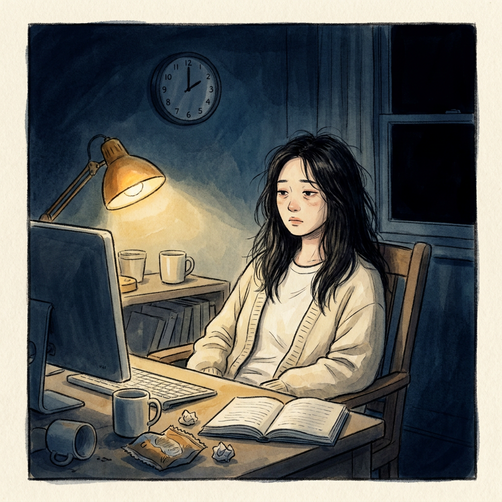 3 a.m. at the desk